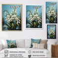 thumbnail image 4 of Designart "Pure Green Winter Snowdrops" Snowdrops Floater Framed Wall Art Living Room, 4 of 5
