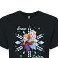 thumbnail image 3 of Disney Frozen 2 - Snow Sisters - Juniors Cropped Cotton Blend T-Shirt, 3 of 5