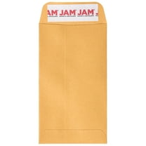 JAM Paper #5.5 Coin Envelopes, 3 1/8 x 5 1/2, Brown Kraft Manila, 50 per Pack