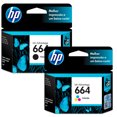 thumbnail image 2 of Combo Tinta Original HP 664 Negro y Color F6V28AL + F6V29AL, 2 of 2
