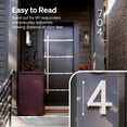 thumbnail image 3 of Adoorn 6 Inch Modern House Numbers, Weather-Resistant Address Numbers for House, Apartment, and Building, Aluminum, Number 0 - Silver, 3 of 9