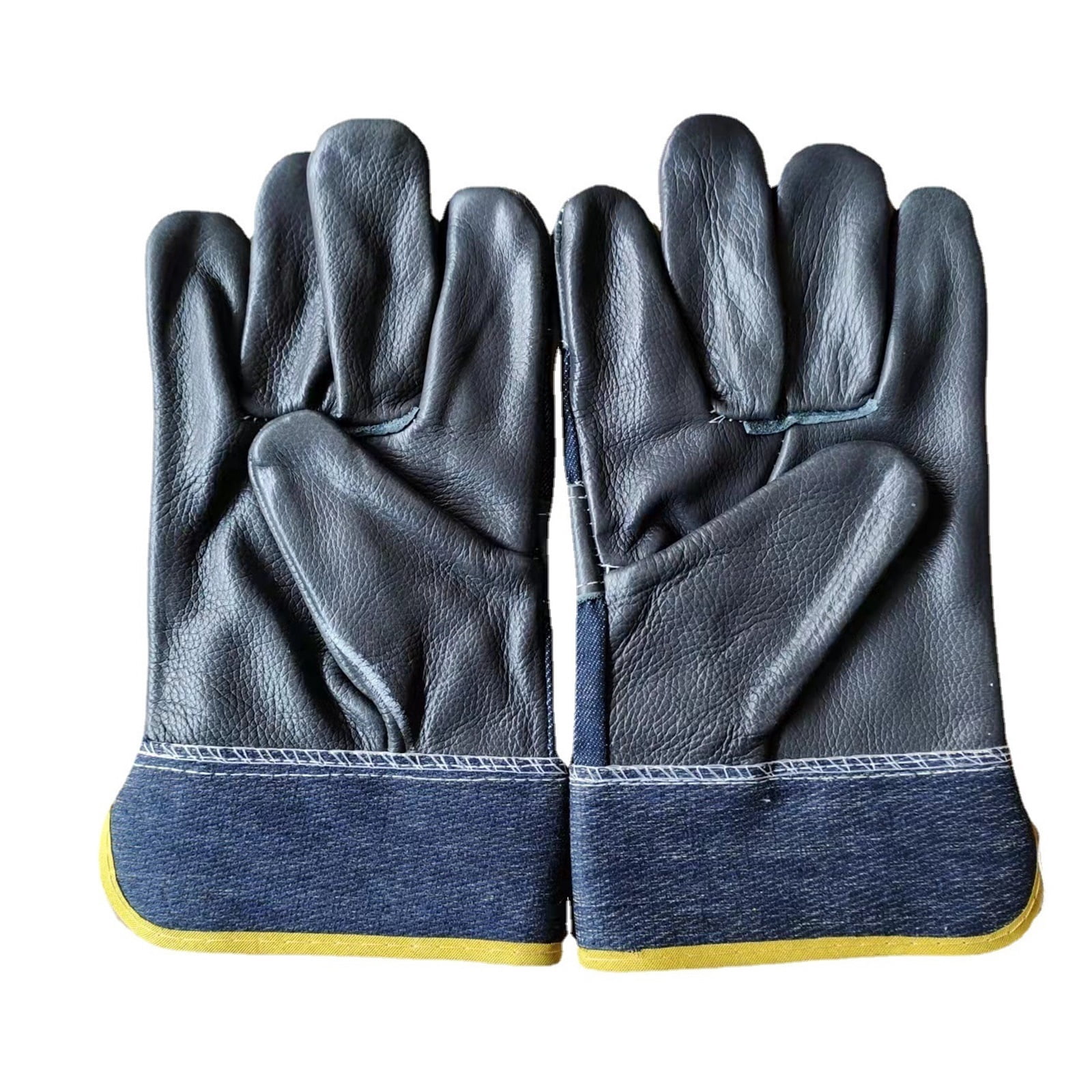 Work Gloves Leather Workers Work Welding Safety Protection Garden Sports Motorcycle Driver Wear-resistant Gloves ,Easy to Wear