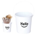 thumbnail image 2 of Set of 6 Metal Tin Buckets, Mini Storage Pails for Pens, Snacks, Flowers, Crafts, 4.3X3.5 Inch, Suitable for Home And Party Decor, A Small Iron Bucket, 2 of 4