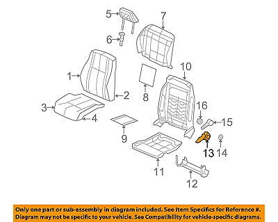 Jeep CHRYSLER OEM 12-16 Patriot Front Seat-Recline Handle Lever Left  1RW95DK2AA