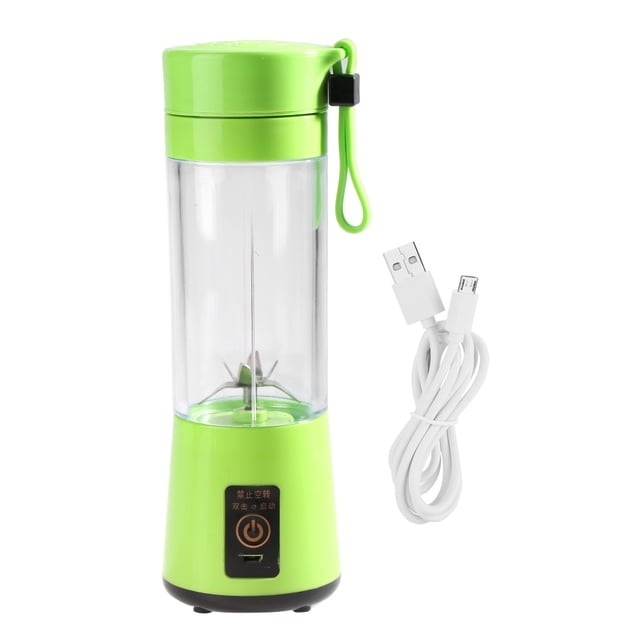 Aigid Juicer,350-400ML Portable USB Rechargeable Plactic Juicer Fruit Juice Extractor Blender(Green)