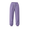 thumbnail image 7 of Women Solid Jogger Sweatpants Sevevn Elastic Drawstring High Waist Relaxed Fit Trousers With Side Pockets, Varied Solid Color Choices For Gym Training Home Lounging And Everyday Casual Outfits, 7 of 7