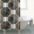 thumbnail image 4 of Gray White Gold Marble Pattern Shower Curtain 84"x72" ,Bathroom Decorative Shower Curtains Set with 12 Hooks,Modern Waterproof Washable Shower Curtain, 4 of 6