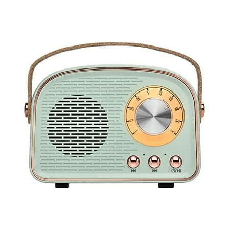 Wireless Retro Bluetooth Speaker Radio Outdoors Portable Bluetooth Speaker Supports Pairing/U-Disk/TF Card/AUX