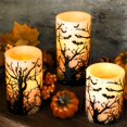 thumbnail image 2 of Set de velas sin llama FLAVCHARM Halloween con mando a distancia, 3 unidades, 2 of 7