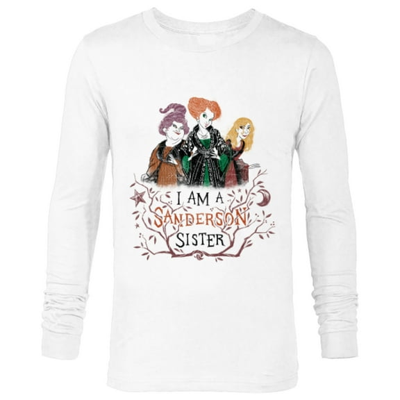 Disney Hocus Pocus I Am a Sanderson Sister - Long Sleeve T-Shirt for Men - Customized-White