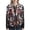 E1-B216, variant on Puliio Crow And Rose Print Full Zip Hoodies for Women Gothic Long Sleeve Sweatshirt Jacket with Kangaroo Pockets