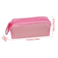 thumbnail image 2 of Colorful Pencil Case,Lightweight Large Zipper Pencil Bag for Stationery & Make-up Storage,Large Capacity Pencil Pouch for Office Desktop Organizer,Pink, 2 of 8