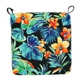 thumbnail image 2 of Blazing Needles 916X16FP-T-2CH-REO-62 Spun Polyester Outdoor Dining Chair Cushions, Beachcrest Caviar - Set of 2, 2 of 2