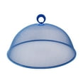 thumbnail image 1 of Cubierta de malla metálica para alimentos, reutilizable, fácil de almacenar, cubierta de placas de pantalla tipo cúpula para bebidas abiertas, cocina Azul, 1 of 8