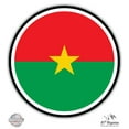 thumbnail image 1 of Burkina Faso - 3" Vinyl Sticker - For Car Laptop I-Pad Phone Helmet Hard Hat - Waterproof Decal, 1 of 1