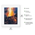 thumbnail image 2 of Pele’s Glory - Ancient Hawaiian Goddess of Fire - Kilauea Volcano - From an Original Hawaii Watercolor Painting by Peggy Chun - Fine Art Rolled Canvas Print 11in x 14in, 2 of 4