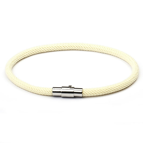 Innovador regalo de San Valentín para parejas: joyería de cuerda roja de la suerte, pulsera con hebilla magnética para este año de vida