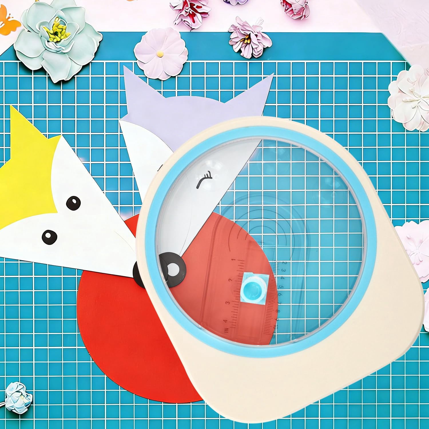 ABPETE Adjustable Circle Cutter Tool,1" to 4" Cutting Diameter, Heavy-Duty Circular Paper Cutter for Cardboard, Scrapbooking & DIY Crafts