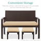 thumbnail image 5 of Juego de 2 Otomanas de Mimbre Best Choice Products Marrón/Tan, 5 of 7