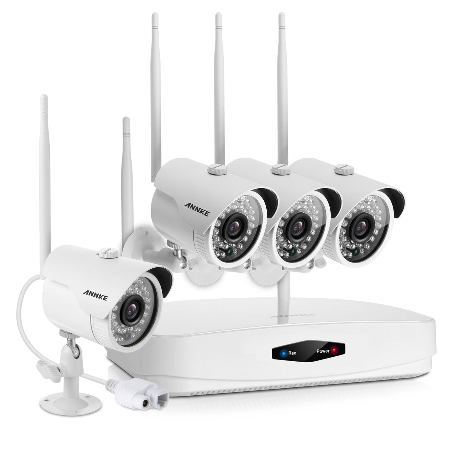 ANNKE 1080P 4 Channel Security Camera System NVR Recorder ...