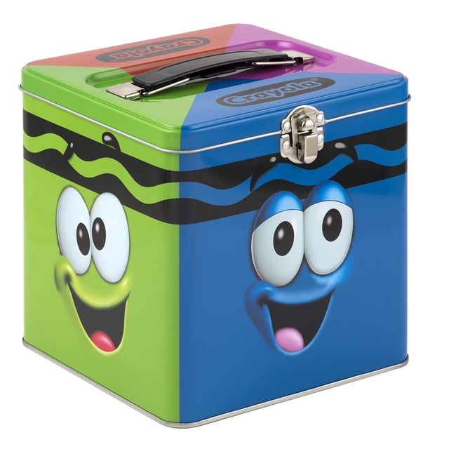 Lata de almacenamiento The Tin Box Company XL con asa Crayola