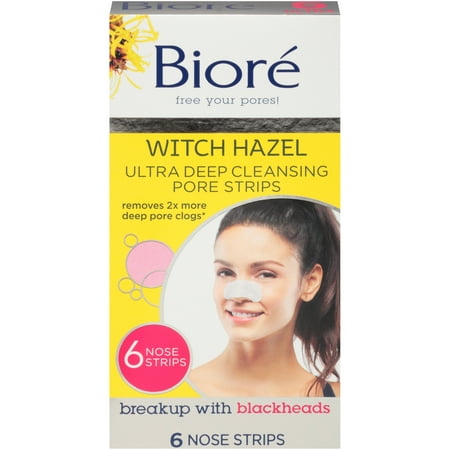 Biore Witch Hazel ULTRA Deep Cleansing Pore Strips - 6 ct Nose (3