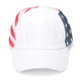 thumbnail image 2 of QSAWXQZ Women's Baseball Cap Independence Day Flag Hollow Out Mesh Adjustable Cotton Outdoor Sun Hat Lightweight Travel Headwear Free Size, 2 of 2