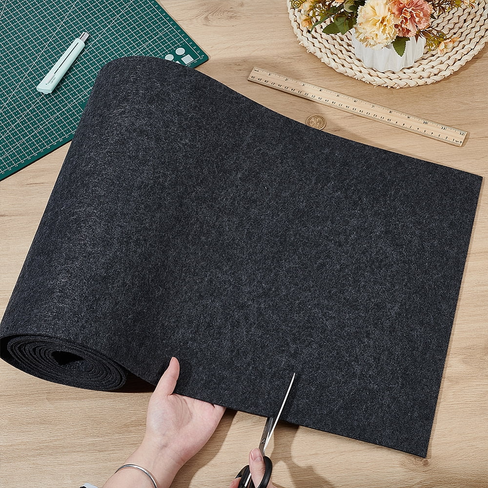 Felt Non-woven Fabric DIY Craft Black 3500x400x3mm