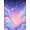 Purple Pink Blue, Pattern 14, variant on Design&I 8'x10' Washable Area Rug Purple Mermaid Aesthetic Motif Pastel Bubble Kawaii Scale for King Size Bedroom, Under Bed, Sleek Flatweave Pet Friendly