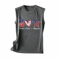 thumbnail image 3 of TDYHUAO Patriotic Tank Tops for Women - Peace Love America 4th of July Tops for Women - Casual Summer Tanks for July 4th, 3 of 4