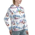 thumbnail image 6 of Cauagu Snowy Cottage Holiday Scene for Women's Hooded Sweatshirts Pullover Hoodie for Women Fall Workout Sweat Long Sleeve Preppy Sweatshirts-X-Large, 6 of 7