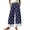 Dark Blue plus size wide leg pants a1, variant on Bzdzmqm Women Plus Size Wide Leg Striped High Waisted Flowy Casual Lounge Pants Summer Beach Vacation Cropped Trousers Fashion Clothes, Dark Blue M