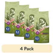 (4 pack) Purina Cat Chow Naturals, Indoor Dry Cat Food, Chicken & Turkey, 6.3 lb Bag