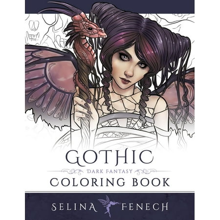 Fantasy Coloring by Selina: Gothic - Dark Fantasy Coloring Book (Paperback)