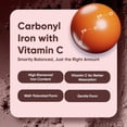 thumbnail image 3 of WeightWorld Iron 65mg with Vitamin C 125mg Tablets for Blood Health, Energy & Immune Support | 180 Tablets (6-Month Supply) | Gentle Iron Supplement for Women & Men - Vegan, Non-GMO, 3 of 12