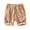 Khaki, variant on WRKEKC Men's Athletic Shorts Solid Color Corduroy Fitness Training Breathable Elastic Waist Shorts with Pocket 5-Inch Inseam