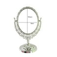 thumbnail image 7 of Tabletop Makeup Mirror Double Sided Desk Vanity Mirror for Bath Office Hotel Oval, 7 of 7