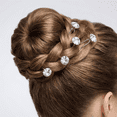 thumbnail image 3 of Kabuer Bridal Wedding Hair Pins Rhinestone Hair Clips Accessories for Women & Girls 50 Pcs, 3 of 6