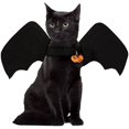 thumbnail image 5 of Alas de murciélago para Halloween. Decoraciones para fiestas. Alas de murciélago con cascabeles de calabaza. Lindos trajes de camuflaje para perros y gatos., 5 of 5