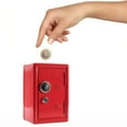 thumbnail image 2 of HLONK Storage Trunks & Bag Kids Bank Locker Safe With Key And Single Digit Lock Metal Money Safe Mini Password Cash Paper Money Savings Box Gift For Kids Boys And Girls Black, 2 of 9