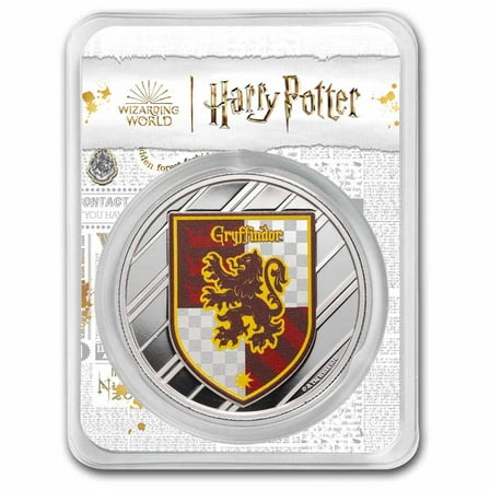 Harry Potter 1 oz Silver Houses; Gryffindor Colorized with TEP