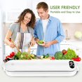 thumbnail image 3 of Vacuum Sealer, Food Vacuum Sealer Machine , For Dry And Moist Foodpreservation With 5pcs Vacuum Sealers Bags, 3 of 4