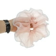 thumbnail image 2 of Unique Bargains 1 Pc Scrunchie Fashion Oversized Mesh Hair Elastics Light Pink, 2 of 5