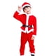thumbnail image 3 of Disfraz de Papá Noel Salvador de terciopelo lujo para Fiesta de Navidad 110cm, 3 of 10
