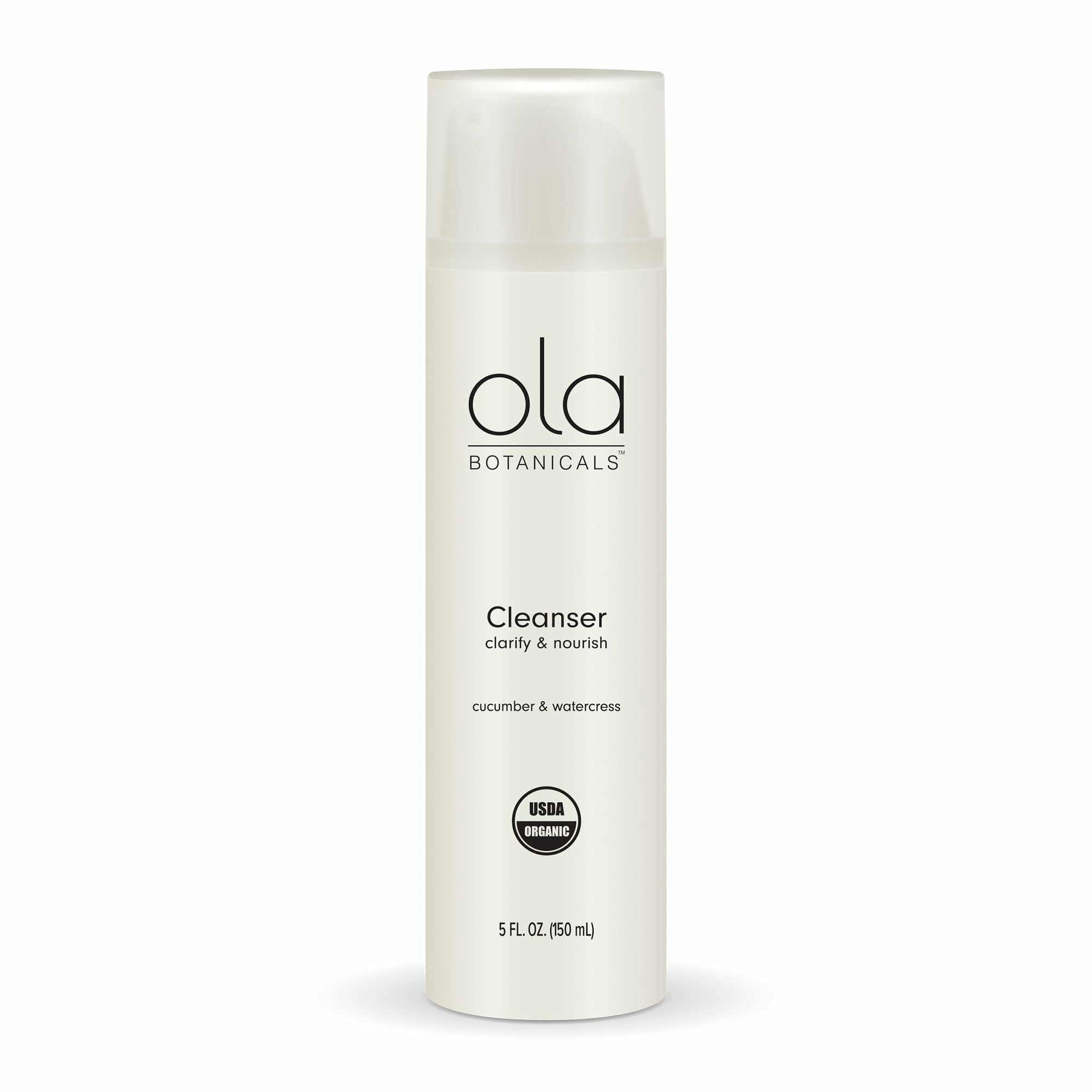 Dr. Mercola Ola Botanicals Organic Cleanser (5 Fl. Oz.), 1 Bottle, Clarify & Nourish Skin, Certified USDA Organic, Gluten Free, Soy Free