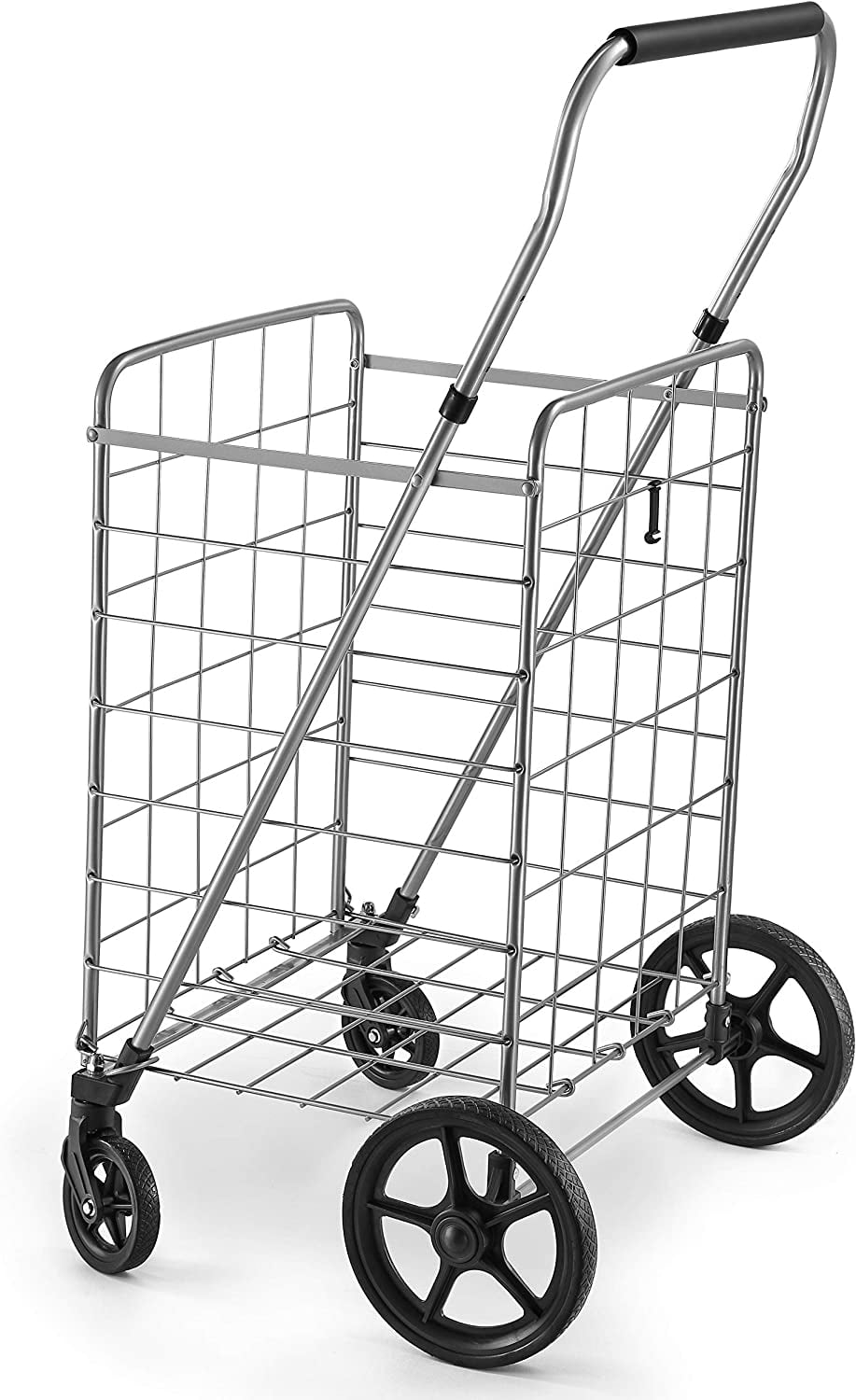 Grocery Utility Shopping Cart, Easily Collapsible and Portable to Save
