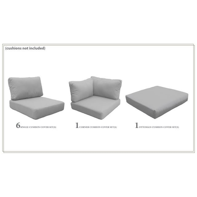 TK Classics Ensemble de Housses en Gris pour MIAMI-09b