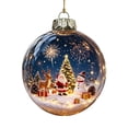 thumbnail image 2 of AURIGATE Lighted Christmas Ball Ornament with Flat Acrylic Insert Transparent Sphere for Xmas Tree Home Holiday Hanging Decoration Party Gift, 2 of 6