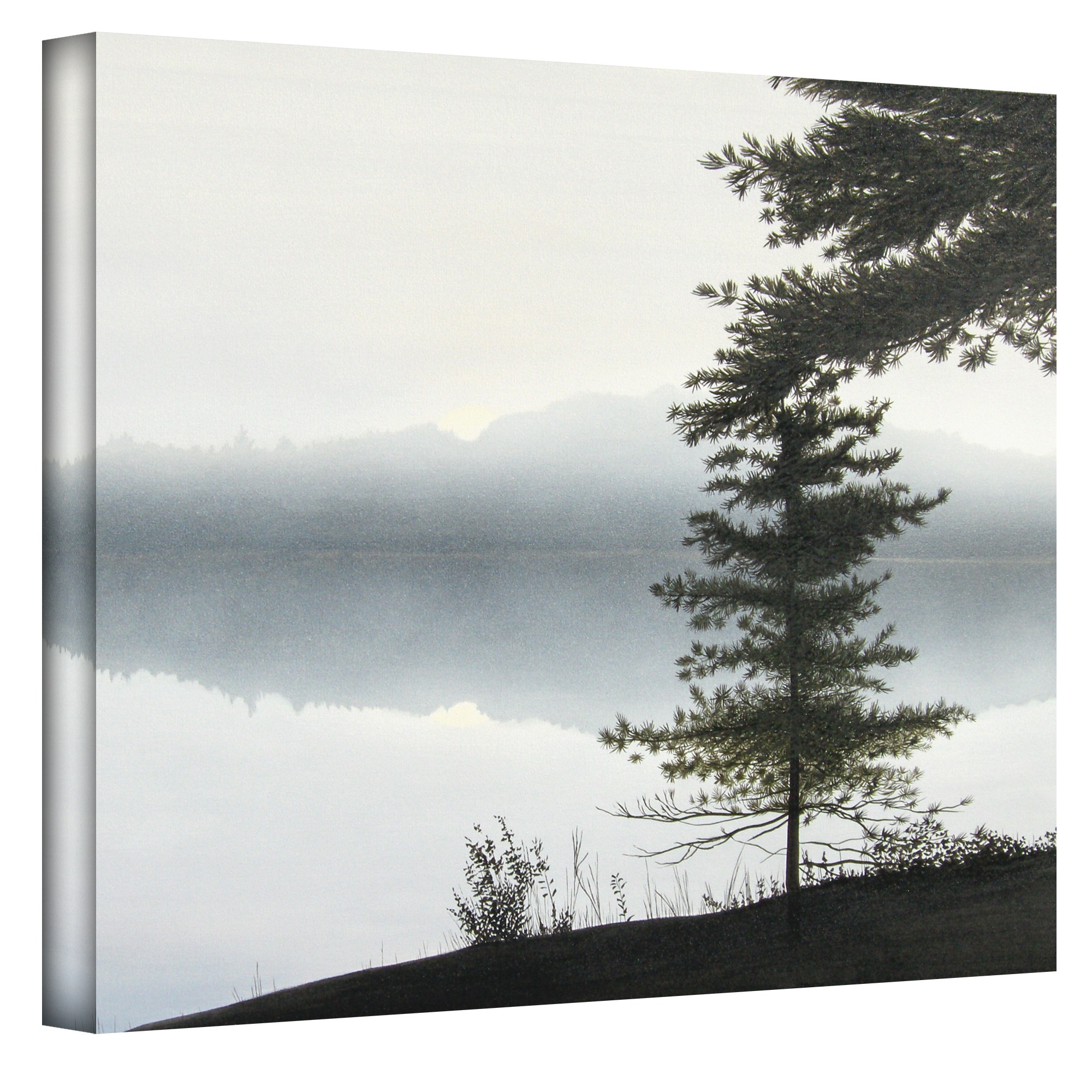 ArtWall Ken Kirsch "Morning Fog" Wrapped Canvas
