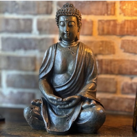 Buddha Statue Large Outdoor Garden Bronze Happy Antique Thai Zen Sitting New